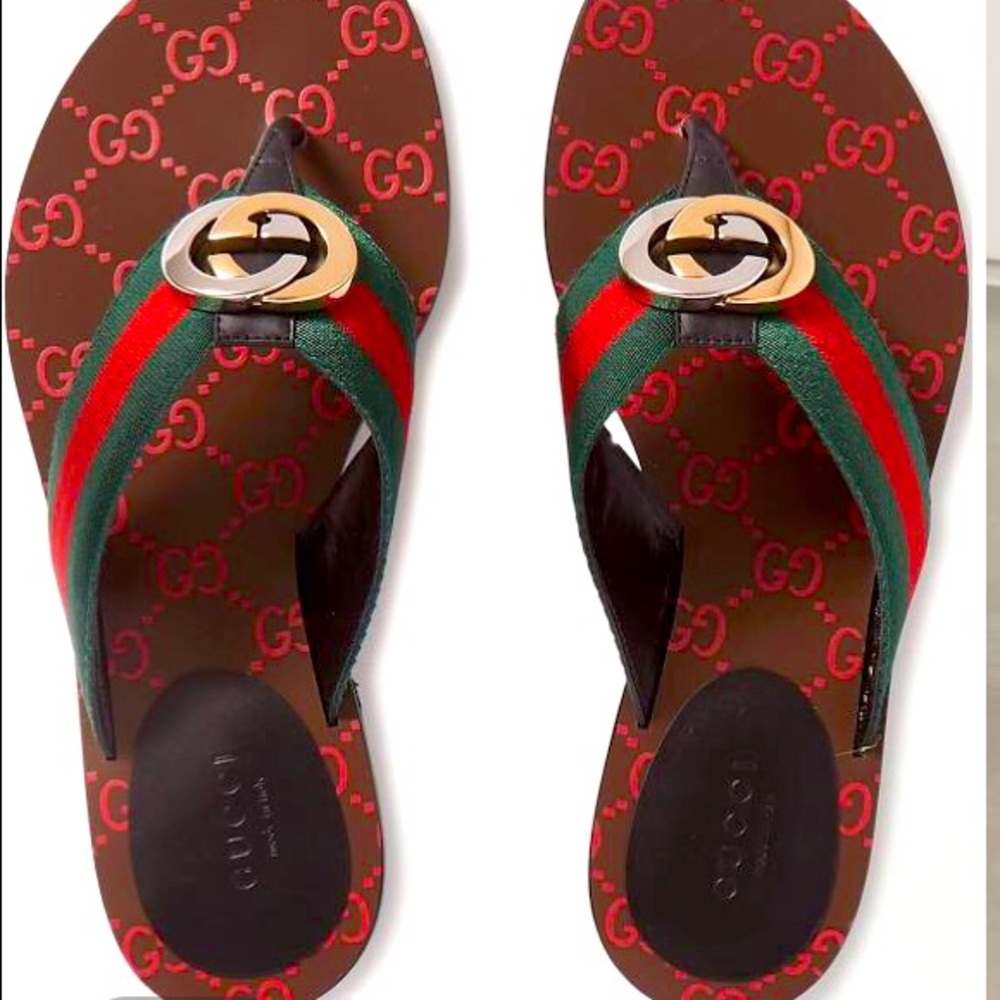 Gucci - Kika Logo-embellished Striped Canvas